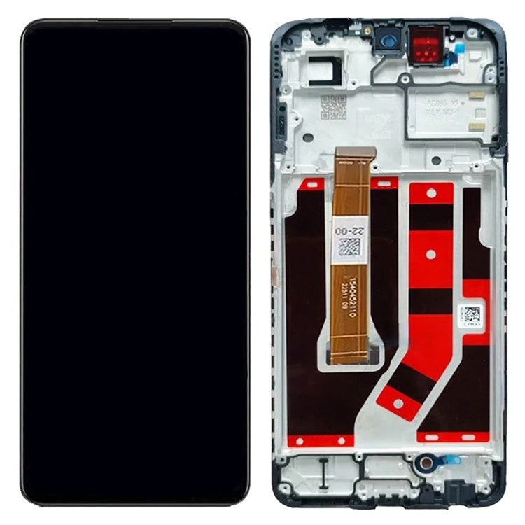 For Oppo A98 5G / A1 5G Grade B LCD Screen and Digitizer Assembly + Frame (without Logo)
