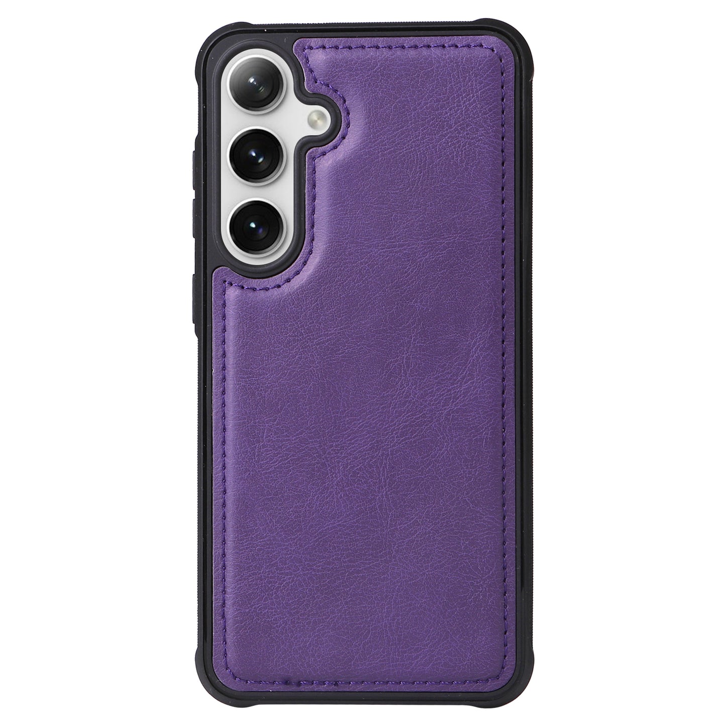 KT Multi-functional Series-4 for Samsung Galaxy S24+ Case Detachable 2-in-1 PU Leather Phone Cover - Purple