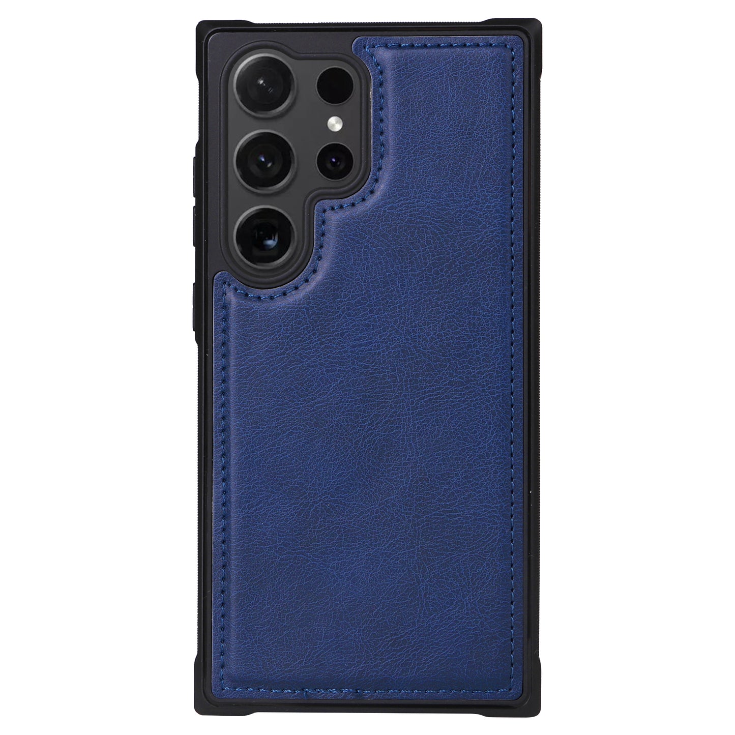 KT Multi-functional Series-4 for Samsung Galaxy S24 Ultra Case Magnetic Leather Zipper Pocket Phone Cover - Blue