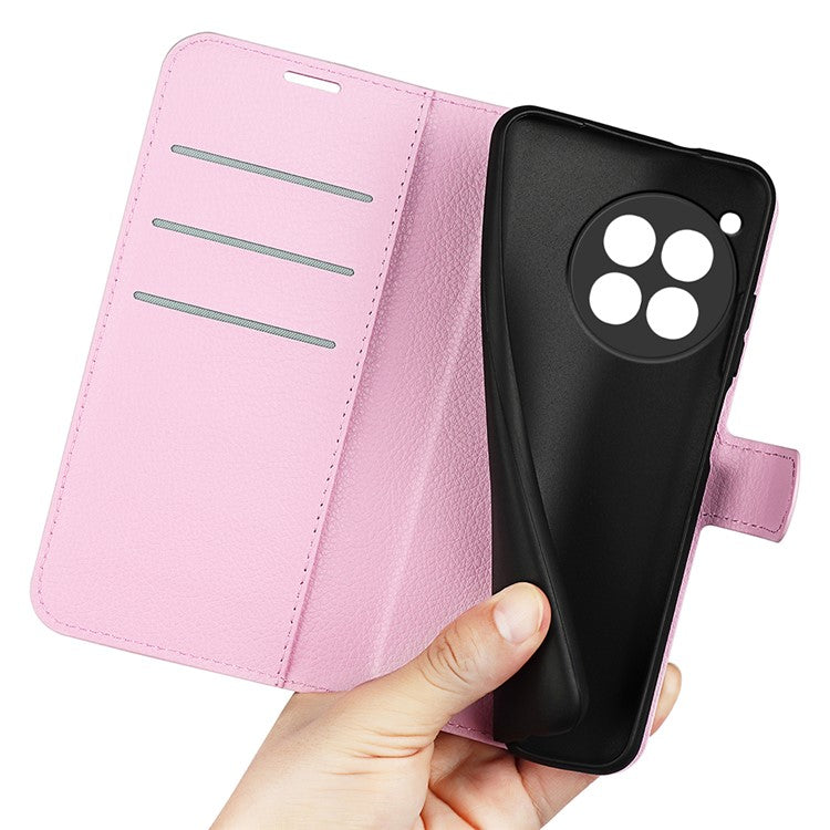 For OnePlus 12 5G Phone Case Flip Wallet Shockproof PU Leather Stand Cover - Pink