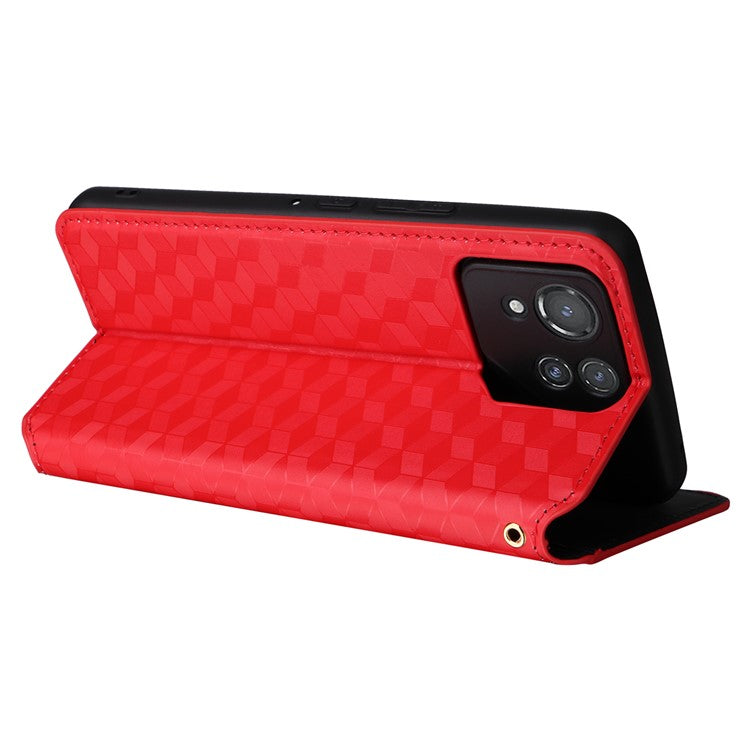 For Asus ROG Phone 8 Pro 5G / 8 5G Wallet Case Leather Magnetic Auto Closing Imprint Cover - Red
