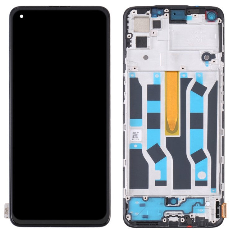 For Oppo Reno5 4G / Reno5 K Grade C LCD Screen and Digitizer Assembly + Frame Part (TFT Technology) (without Logo)