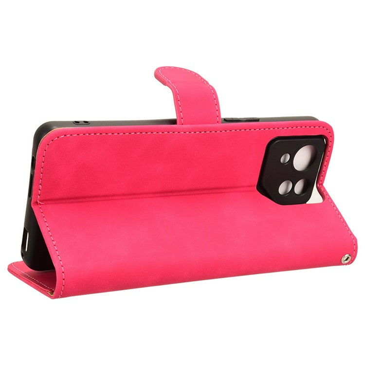 For Asus ROG Phone 8 5G / Phone 8 Pro 5G Case PU Leather Card Holder Cover with Magnetic Closure - Rose