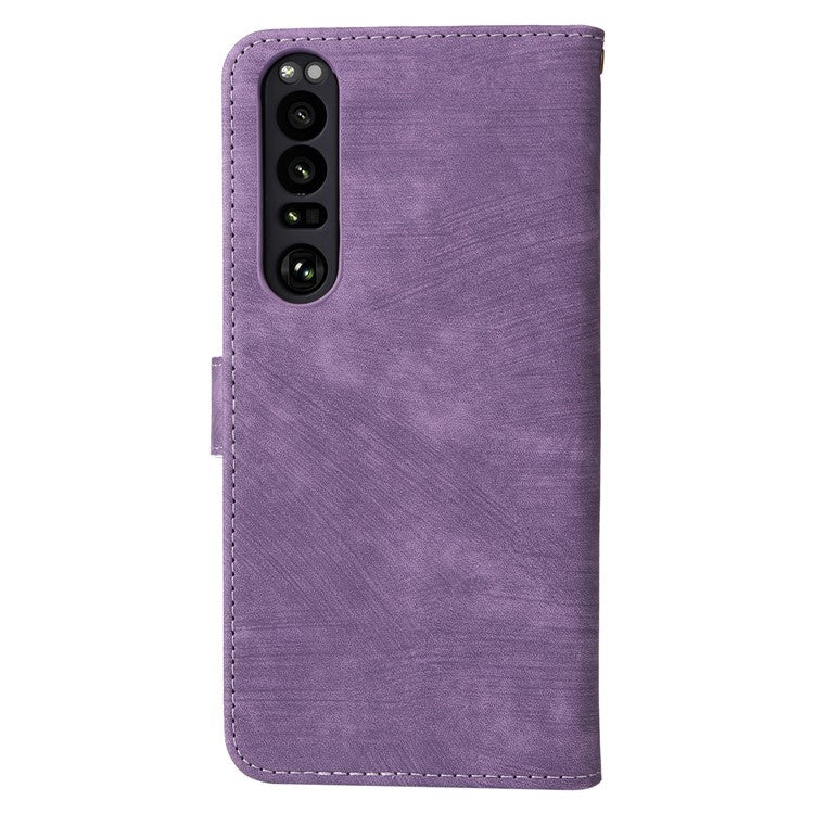 For Sony Xperia 1 III 5G Case Wallet Flip Leather Phone Cover RFID Blocking Protection - Purple