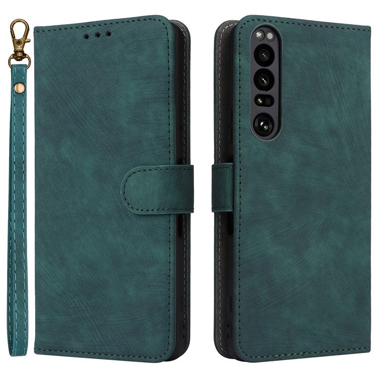 For Sony Xperia 1 III 5G Case Wallet Flip Leather Phone Cover RFID Blocking Protection - Green