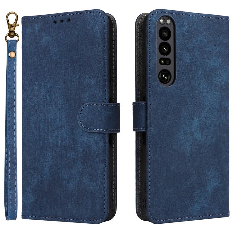 For Sony Xperia 1 III 5G Case Wallet Flip Leather Phone Cover RFID Blocking Protection - Blue