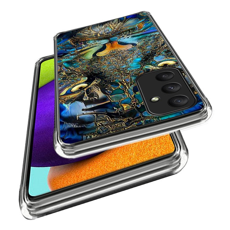 For Samsung Galaxy A35 5G Case Pattern Printing TPU Phone Back Cover - Tiger Gaze