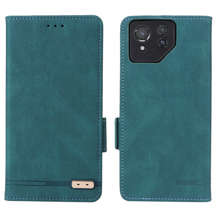 For Asus ROG Phone 8 5G / Phone 8 Pro 5G Case Folio Flip Leather Phone Cover Wallet Stand - Blue