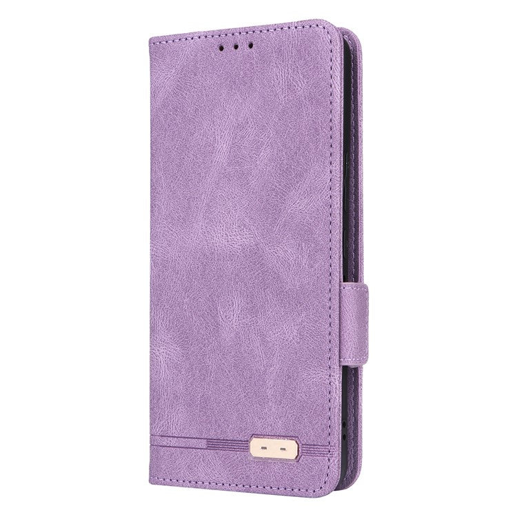 For Asus ROG Phone 8 5G / Phone 8 Pro 5G Case Folio Flip Leather Phone Cover Wallet Stand - Purple