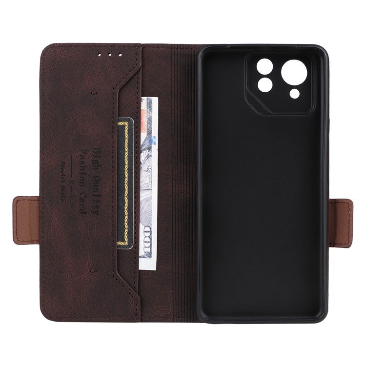 For Asus ROG Phone 8 Pro 5G / 8 5G Wallet Case Leather Phone Cover Stand Protector - Coffee