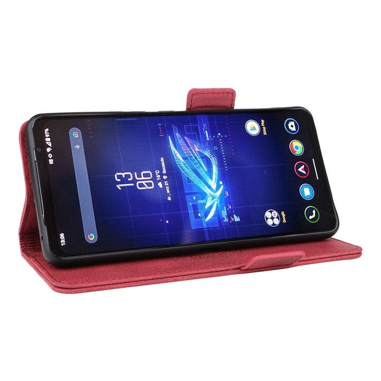 For Asus ROG Phone 8 Pro 5G / 8 5G Wallet Case Leather Phone Cover Stand Protector - Rose