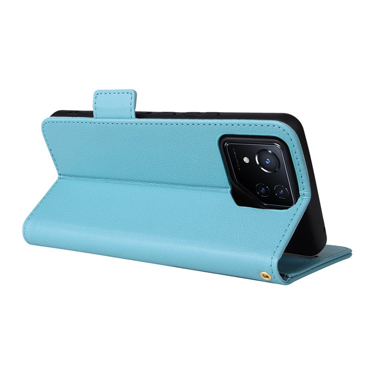 For Asus ROG Phone 8 5G / ROG Phone 8 Pro 5G Case PU Leather Wallet Phone Cover - Baby Blue