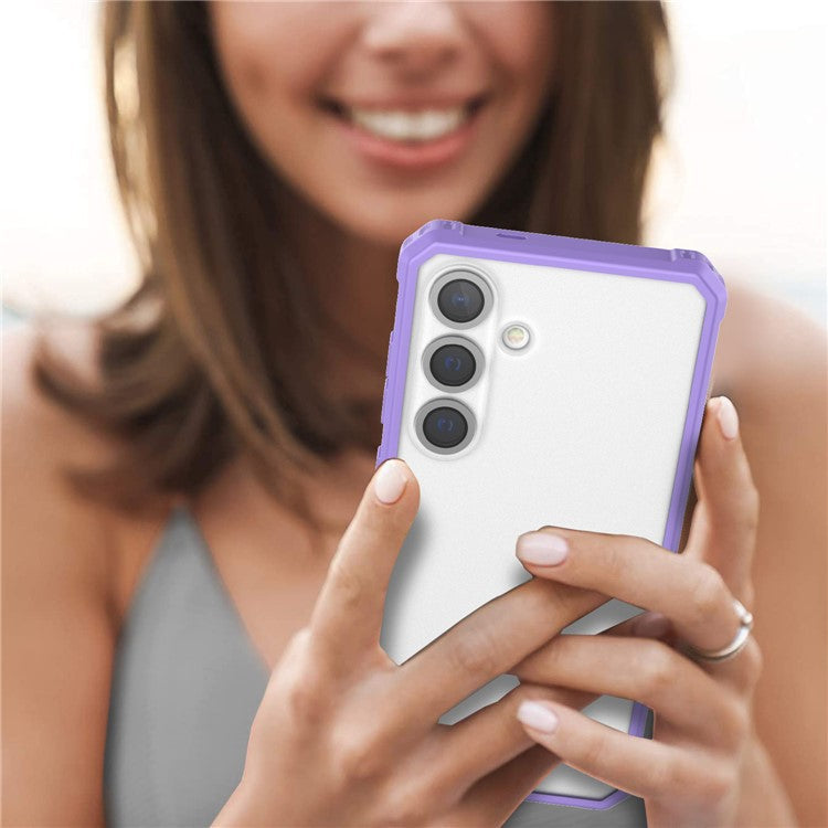 GW23 For Samsung Galaxy S24+ Phone Case Shock Absorbing TPU+PC Shell - Light Purple