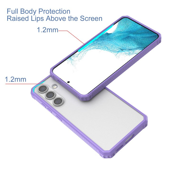 GW23 For Samsung Galaxy S24+ Phone Case Shock Absorbing TPU+PC Shell - Light Purple