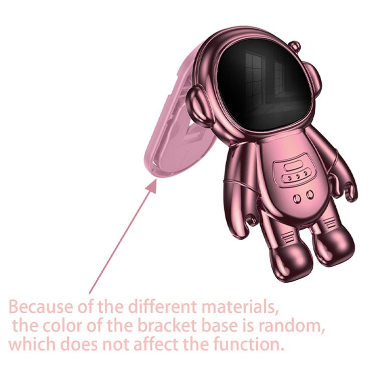 For Honor X40i 5G Astronaut Kickstand Phone Case PC+TPU Electroplating Phone Cover - Pink