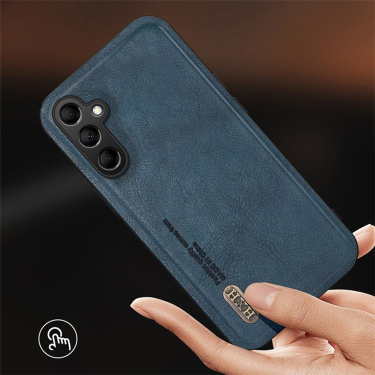 For Samsung Galaxy A05s 4G Case Vintage TPU+PU Phone Protective Cover - Purple