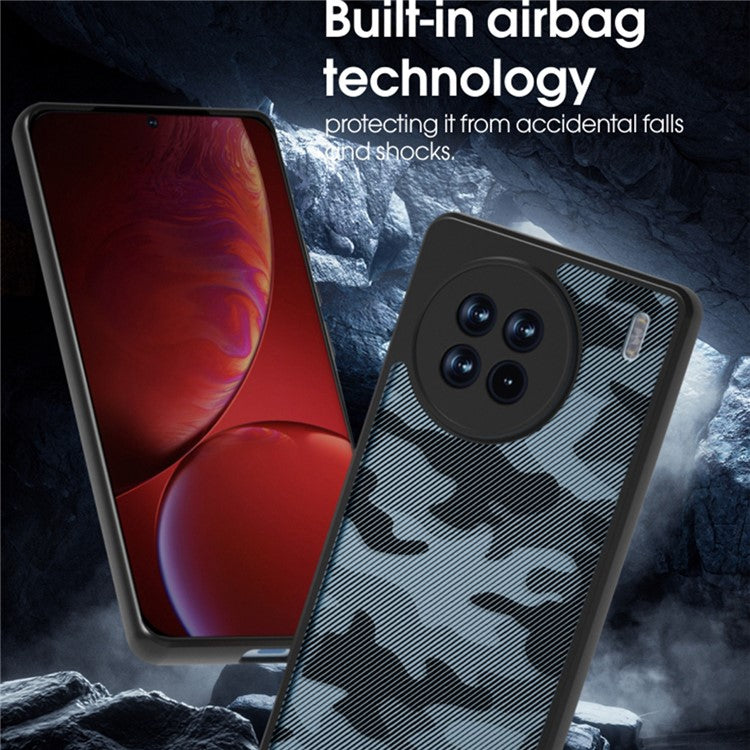 IBMRS For vivo X90 5G Case Airbag Protection TPU+PC Phone Protector - Artistic Camouflage