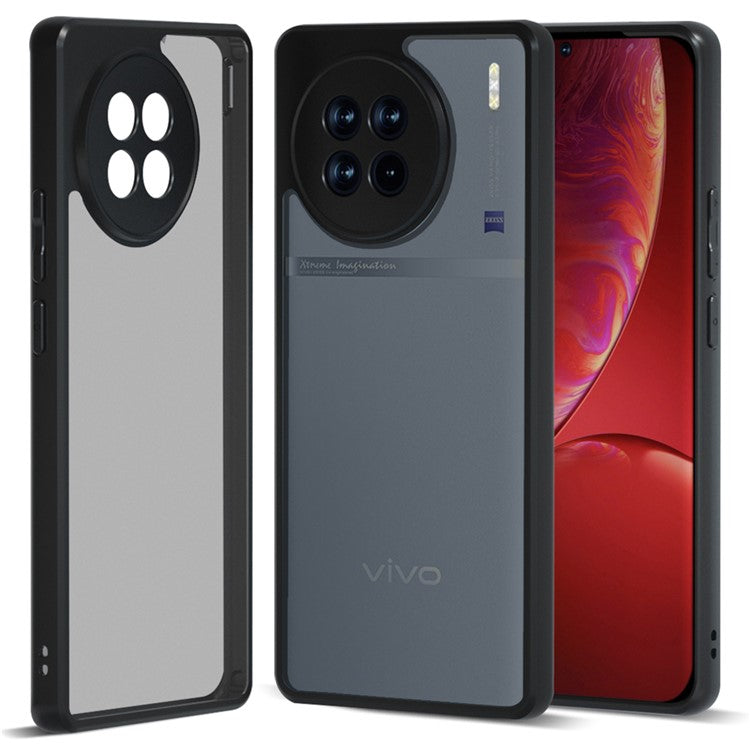 IBMRS For vivo X90 5G Case Airbag Protection TPU+PC Phone Protector - Matte Black