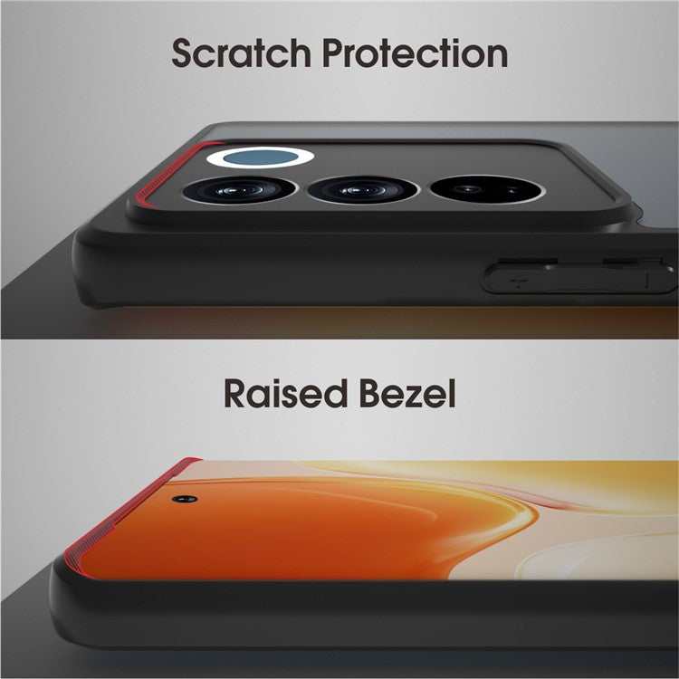 IBMRS For vivo S16 / S16 Pro / V27 5G / V27 Pro 5G Phone Case TPU+PC Hybrid Non-Slip Cover - Matte Black