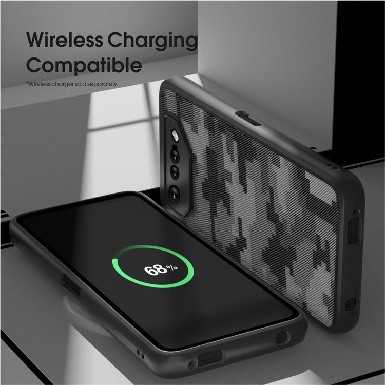 IBMRS For Asus ROG Phone 7 5G Cases Anti-Scratch TPU+PC Phone Cover Shell - Grid Camouflage