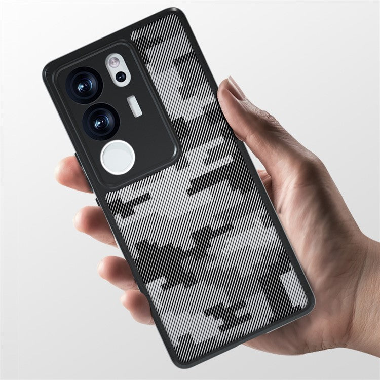 IBMRS For vivo S17 Pro 5G / S17 5G / V29 5G / V29 Pro 5G Case PC+TPU Precise Camera Cutouts Cover - Transparent Black