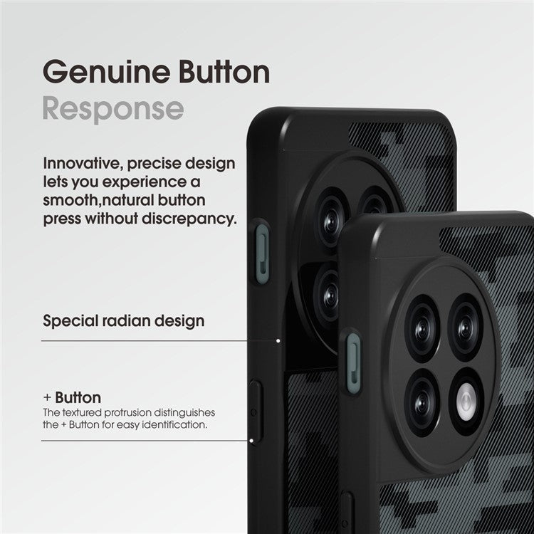 IBMRS Drop-Proof Phone Cover for OnePlus Ace 2 5G / 11R 5G Cases Shockproof TPU+PC Shell - Transparent Black