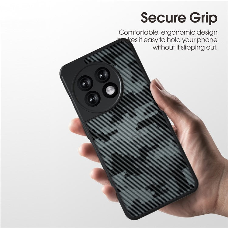 IBMRS Drop-Proof Phone Cover for OnePlus Ace 2 5G / 11R 5G Cases Shockproof TPU+PC Shell - Transparent Black