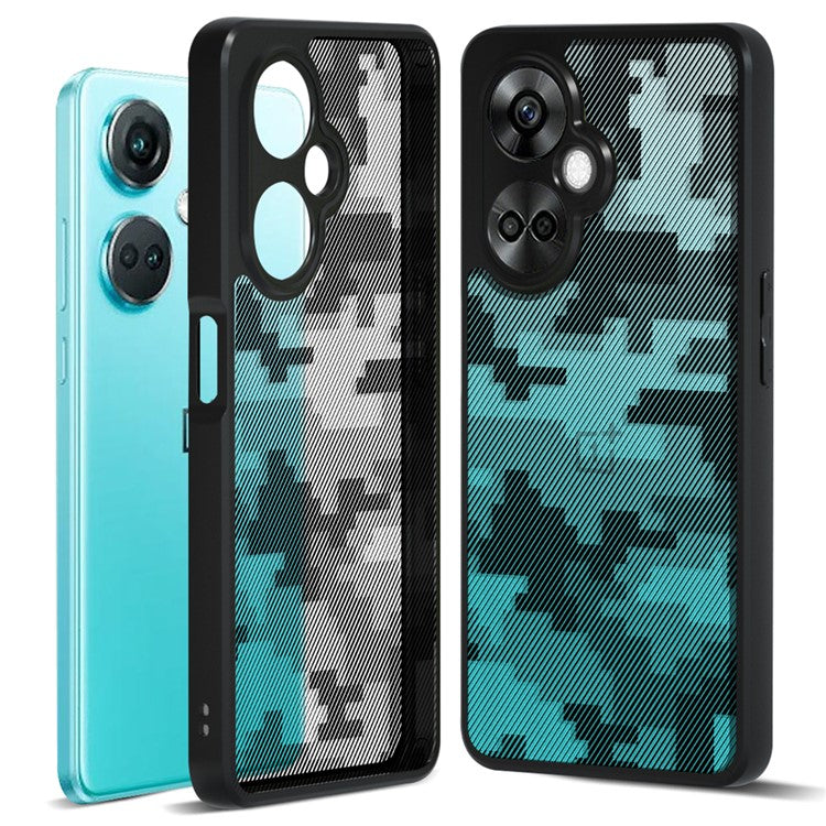 IBMRS Case for OnePlus Nord CE3 5G / K11 5G Cover Airbag Protection Phone Protector - Grid Camouflage