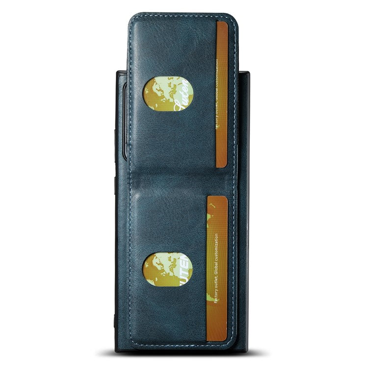 SUTENI H03 For Samsung Galaxy Note20 Ultra / Note20 Ultra 5G Case Waxy Texture Kickstand Phone Cover - Blue