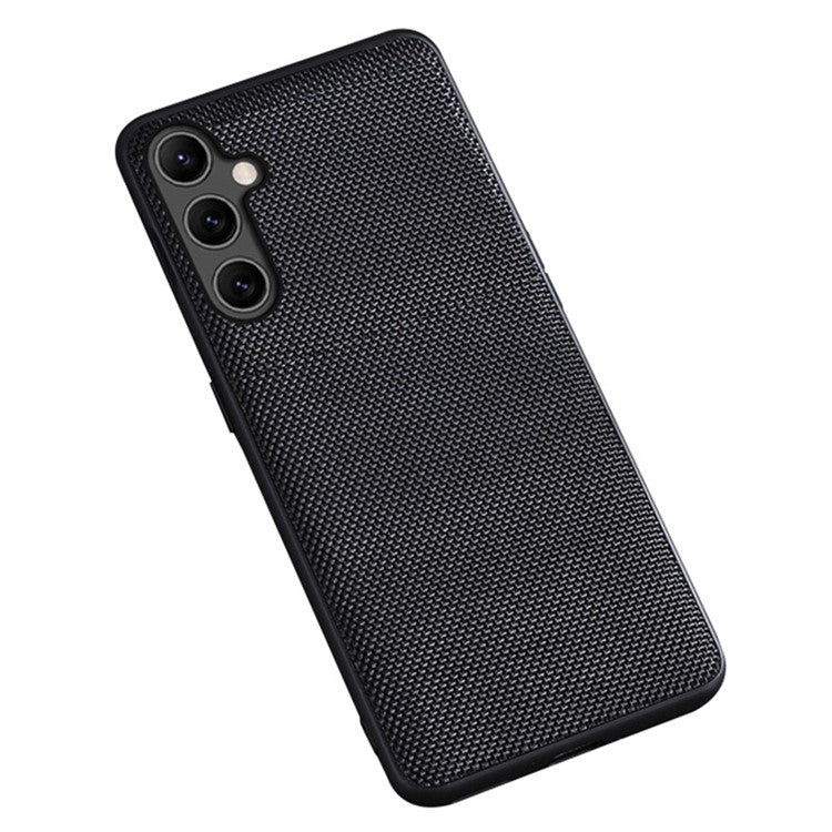 For Samsung Galaxy A15 4G / 5G Case Nylon TPU Slim Fit Shockproof Phone Cover - Black