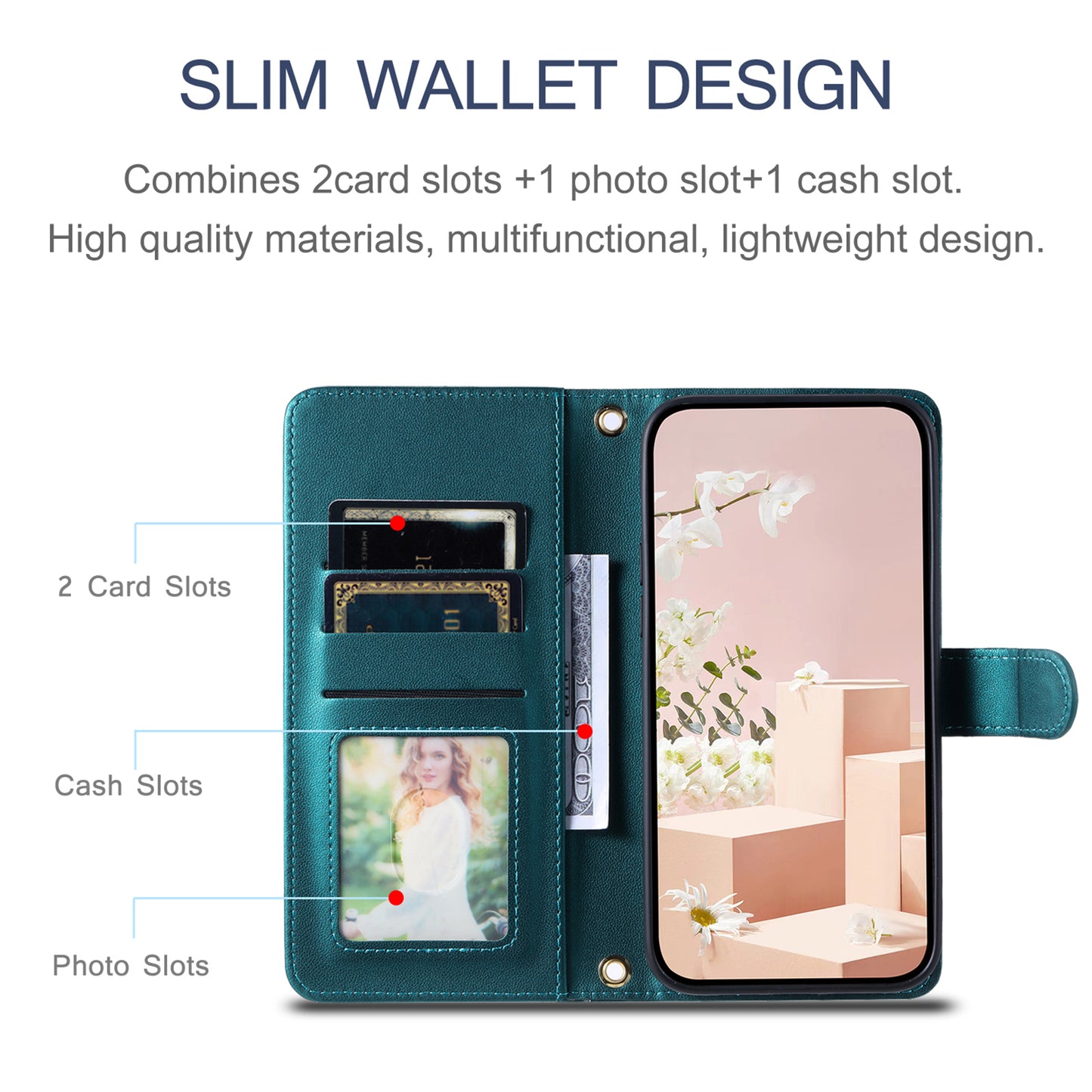 For Samsung Galaxy S20 Plus 4G / 5G Wallet Case PU Leather Stand Phone Cover - Green