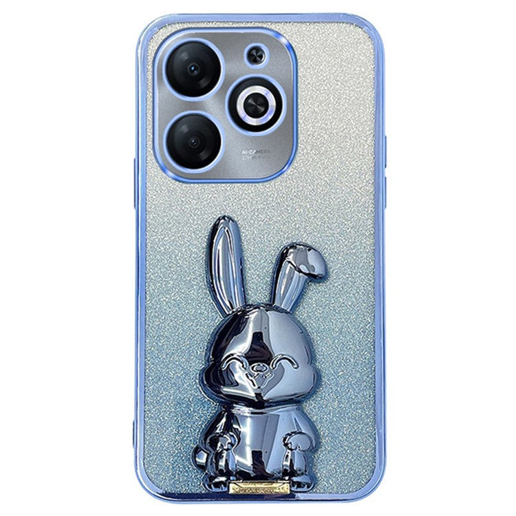 For Infinix Smart 8 4G / Hot 40i / Tecno Spark Go 2024 4G / Spark 20 Phone Case Dustproof PC+TPU Phone Cover - Blue