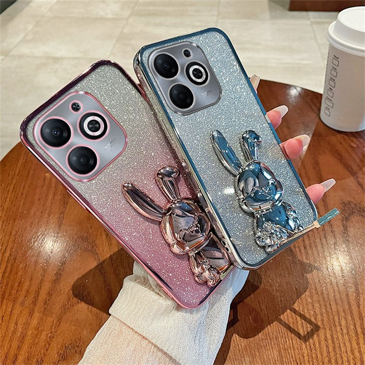 For Infinix Smart 8 4G / Hot 40i / Tecno Spark Go 2024 4G / Spark 20 Phone Case Dustproof PC+TPU Phone Cover - Purple