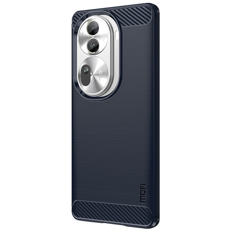 MOFI JK TPU Series-1 For Oppo Reno11 Pro 5G (Global) TPU Phone Case Carbon Fiber Texture Phone Cover - Blue