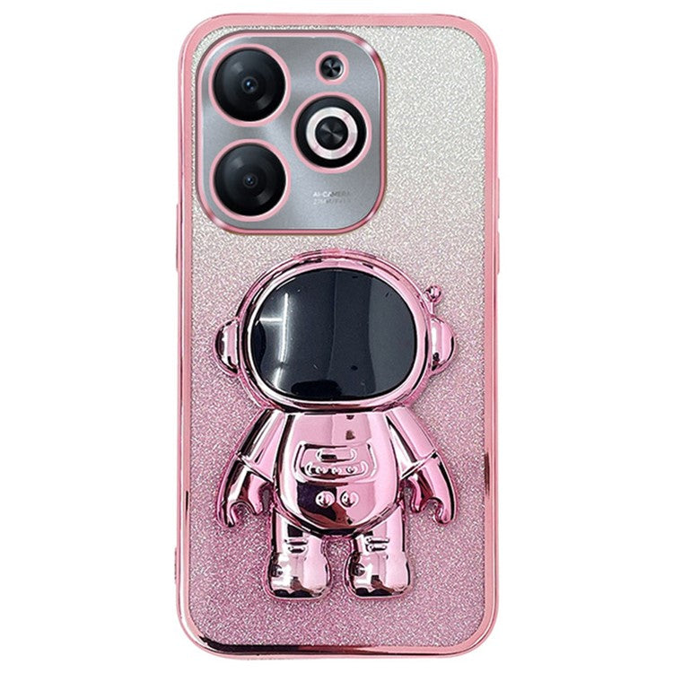 For Infinix Smart 8 4G / Hot 40i / Tecno Spark Go 2024 4G / Spark 20 Case PC+TPU Phone Shell - Pink