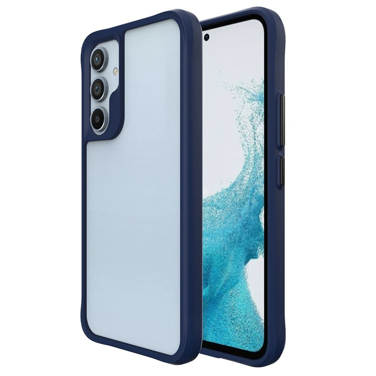 Combat X Mode Series for Samsung Galaxy A15 4G / A15 5G Cell Phone Cases Four Corner Drop-resistant Back Shell - Blue