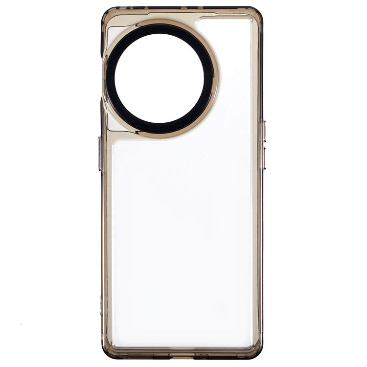 For OnePlus 11 5G / 11R 5G / Ace 2 5G Clear Case PC+TPU 2-in-1 Shockproof Protective Phone Cover - Transparent Black