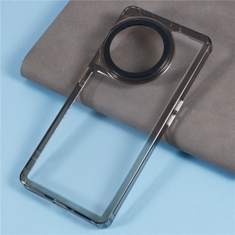 For OnePlus 11 5G / 11R 5G / Ace 2 5G Clear Case PC+TPU 2-in-1 Shockproof Protective Phone Cover - Transparent Black