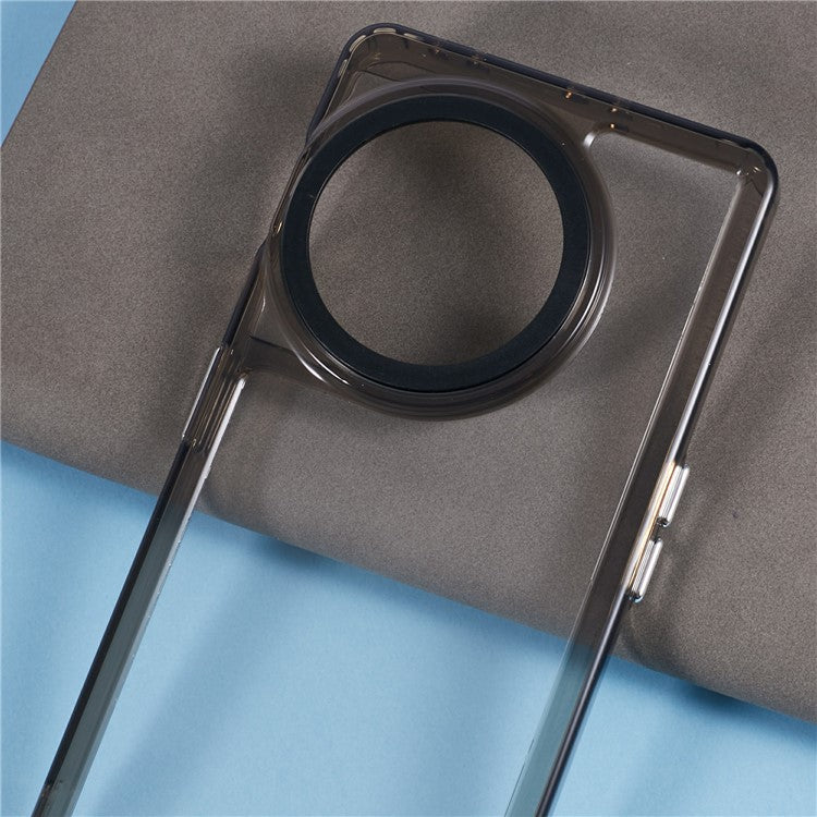 For OnePlus 11 5G / 11R 5G / Ace 2 5G Clear Case PC+TPU 2-in-1 Shockproof Protective Phone Cover - Transparent Black