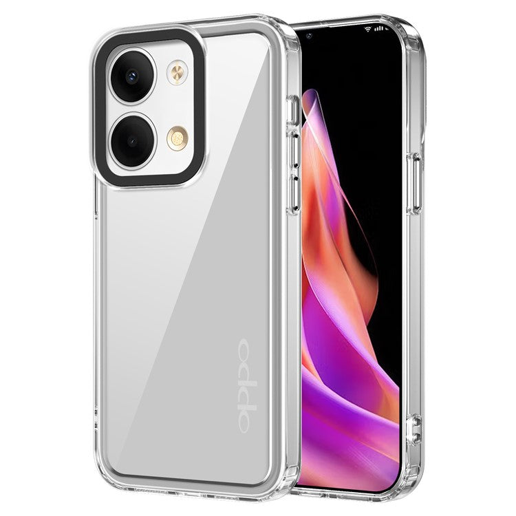 PC+TPU Case for Oppo Reno9 5G / Reno9 Pro 5G Cover Shockproof Phone Shell - Transparent