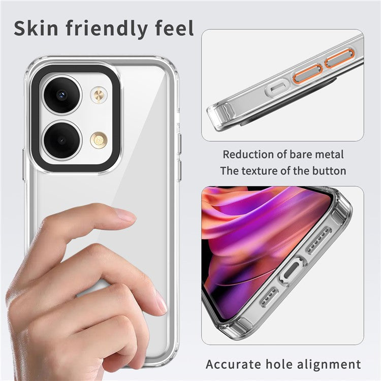 PC+TPU Case for Oppo Reno9 5G / Reno9 Pro 5G Cover Shockproof Phone Shell - Transparent