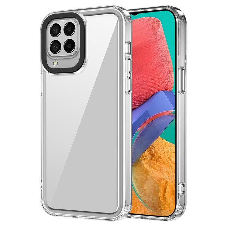 For Samsung Galaxy M33 5G (Global Version) Phone Case PC+TPU Transparent Cover - Transparent