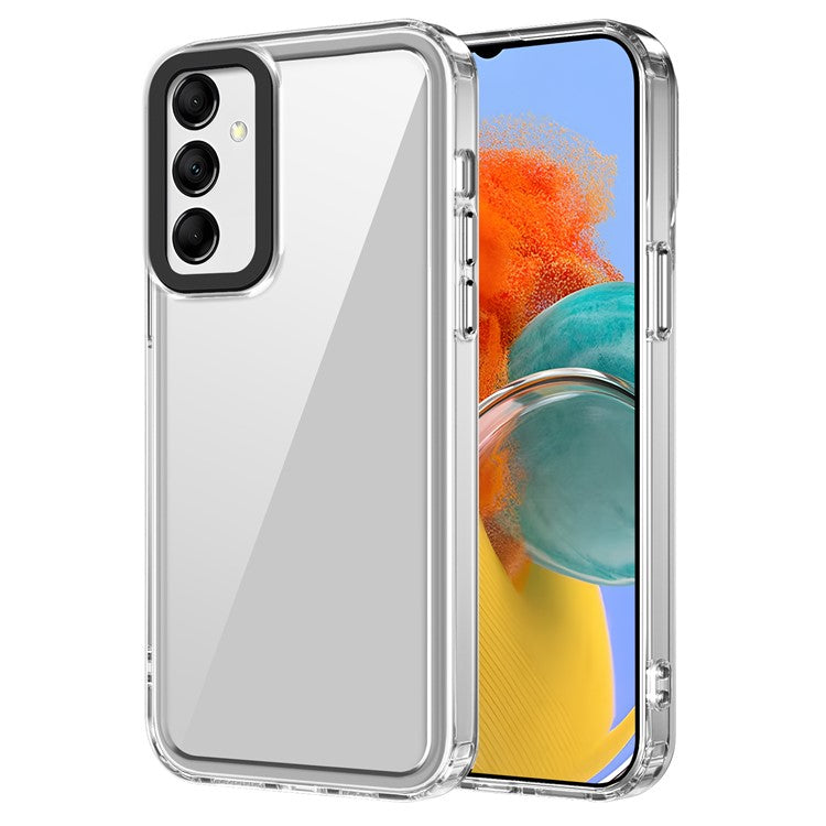 For Samsung Galaxy M14 5G / F14 5G Case Four Corner Protection PC+TPU Phone Cover - Transparent
