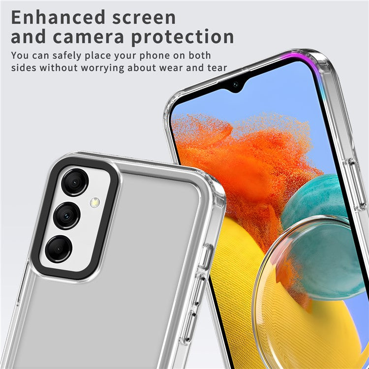 For Samsung Galaxy M14 5G / F14 5G Case Four Corner Protection PC+TPU Phone Cover - Transparent