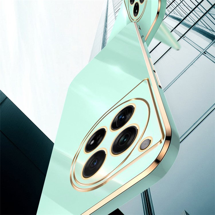 XINLI For OnePlus 12 5G Case Electroplating TPU Phone Cover Precise Lens Protection - Pink