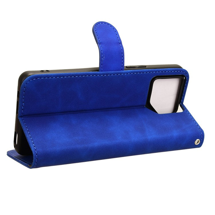 For Asus ROG Phone 8 Pro 5G / 8 5G Case Protective PU Leather Skin-touch Phone Cover - Blue