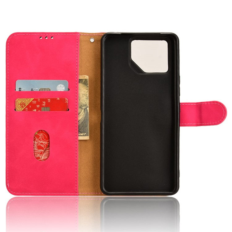 For Asus ROG Phone 8 Pro 5G / 8 5G Case Protective PU Leather Skin-touch Phone Cover - Rose