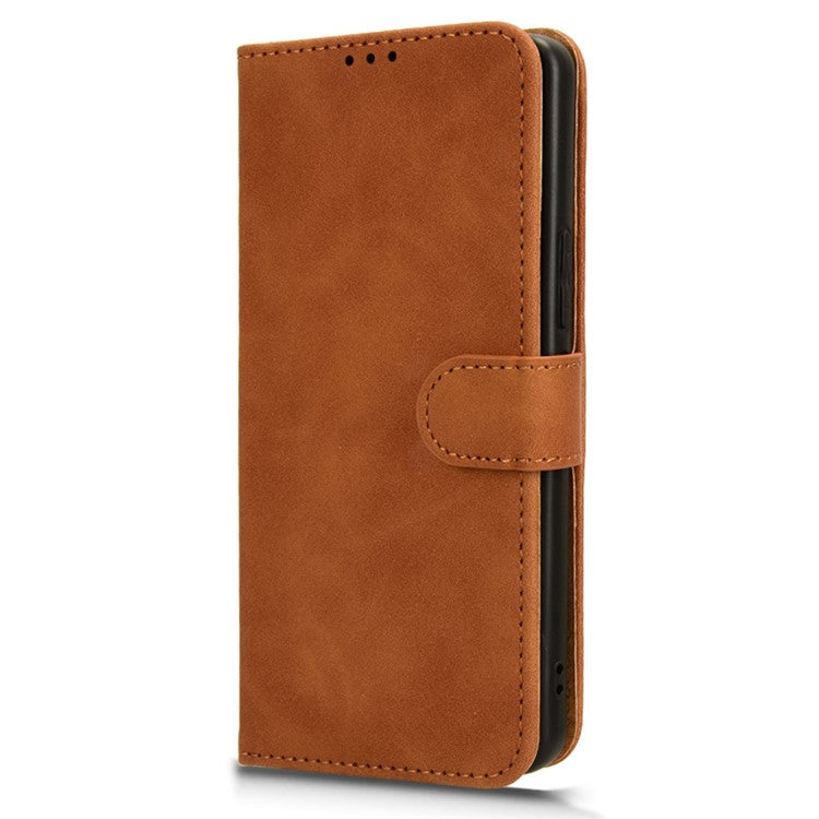 For Asus ROG Phone 8 Pro 5G / 8 5G Case Protective PU Leather Skin-touch Phone Cover - Brown