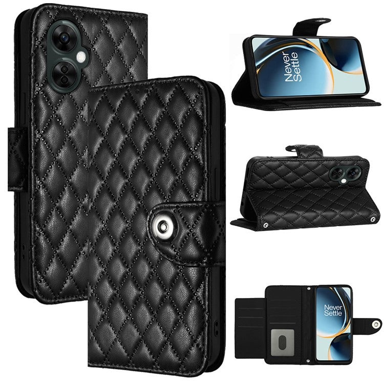 YB Imprinting Series-8 for OnePlus Nord CE 3 Lite 5G / Nord N30 5G / Oppo K11x 5G Leather Case Wallet Cover - Black