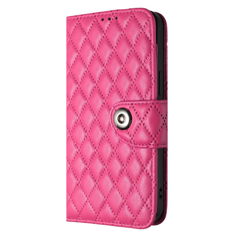 YB Imprinting Series-8 for Oppo A38 4G / A18 4G Case with 7 Card Slots Leather Wallet Phone Cover - Rose